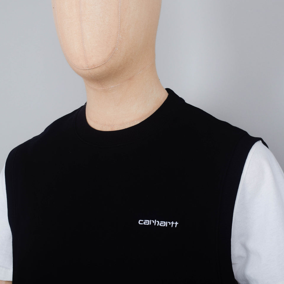 Carhartt Script Vest Sweat - Black/White