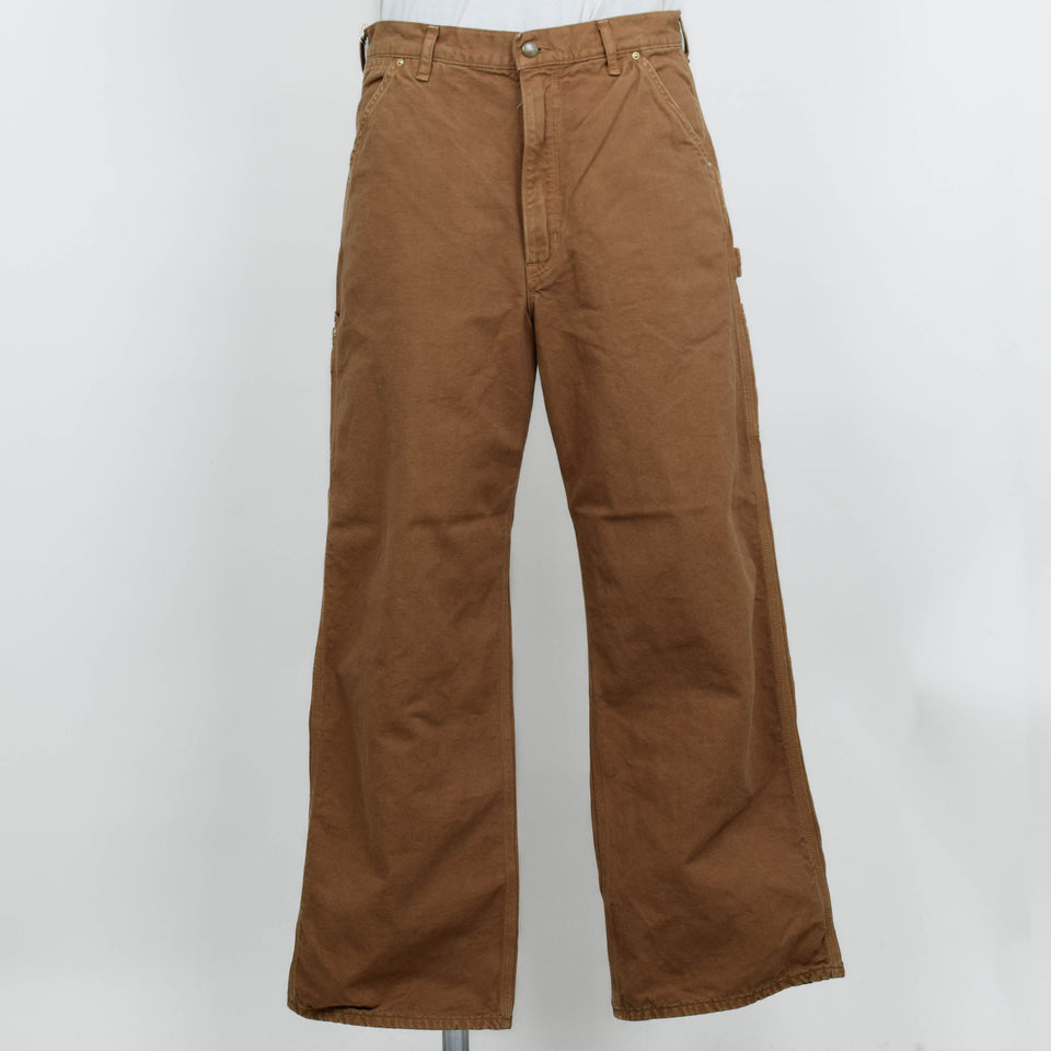 Orslow Dad's Fit Oxford Painter Pants - Brown