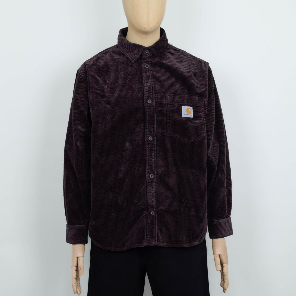 Carhartt WIP L/S Loyde Shirt - Palisander Rinsed