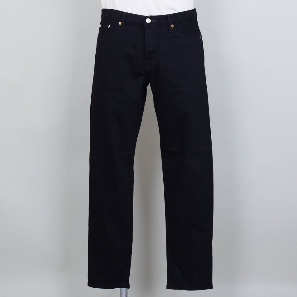 Edwin Regular Tapered Kaihara - Black Stretch Denim, Green x White Selvedge