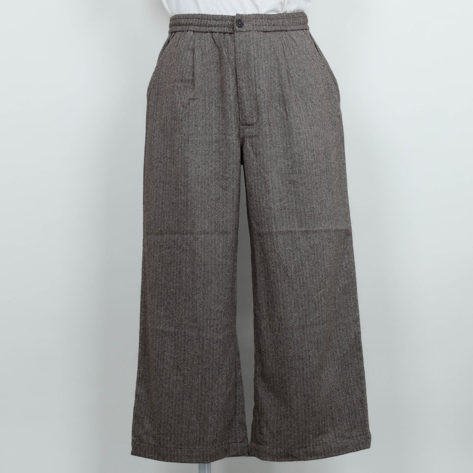 Universal Works Gillespie Pant Wool Herringbone - Brown