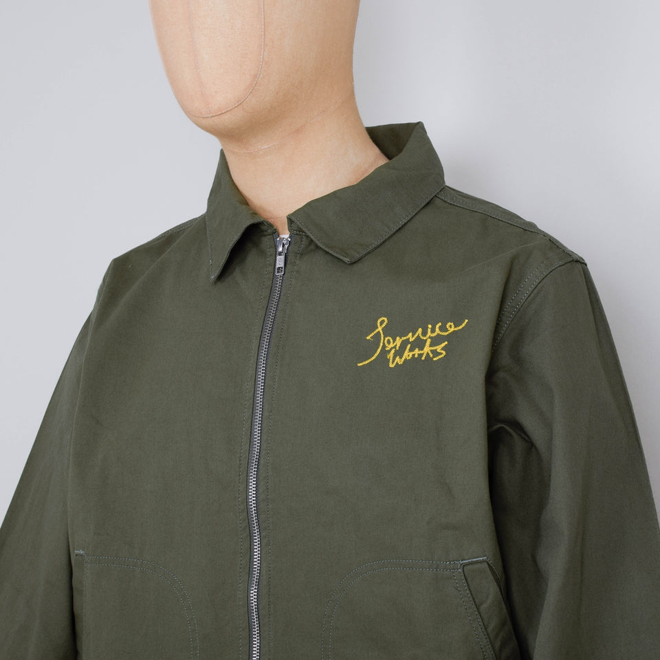 Service Works Twill Work Jacket- Olive