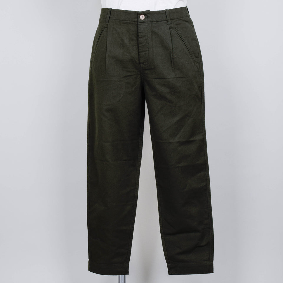 Folk Assembly Pant - Dark Olive Moleskin