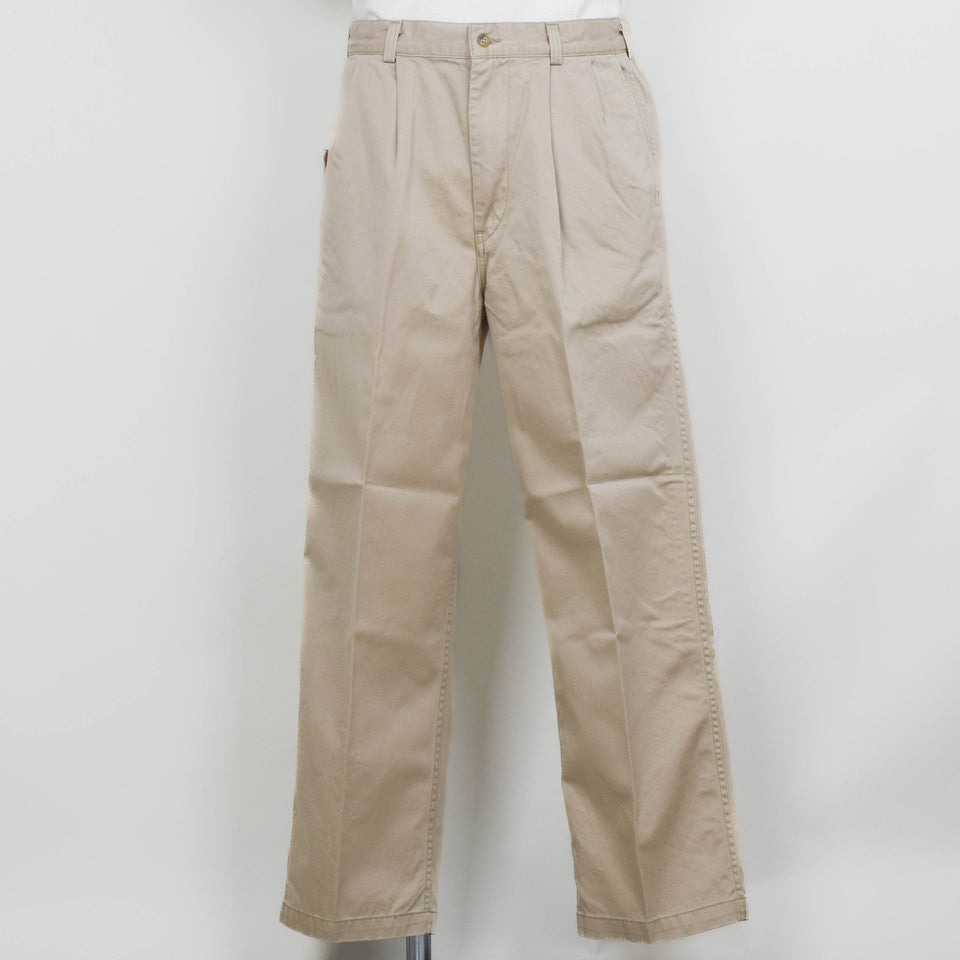 OrSlow Two Tuck Wide Trouser - Khaki