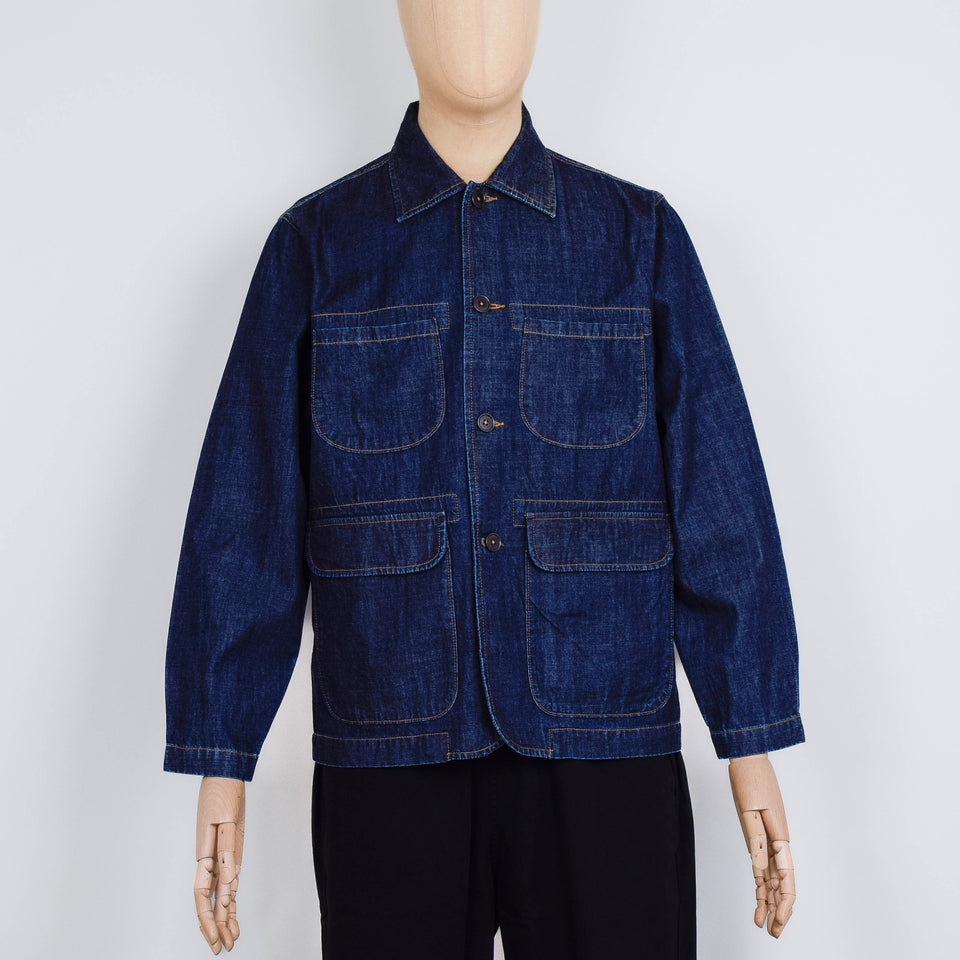 Universal Works Labour Jacket Kaihara Denim - Indigo