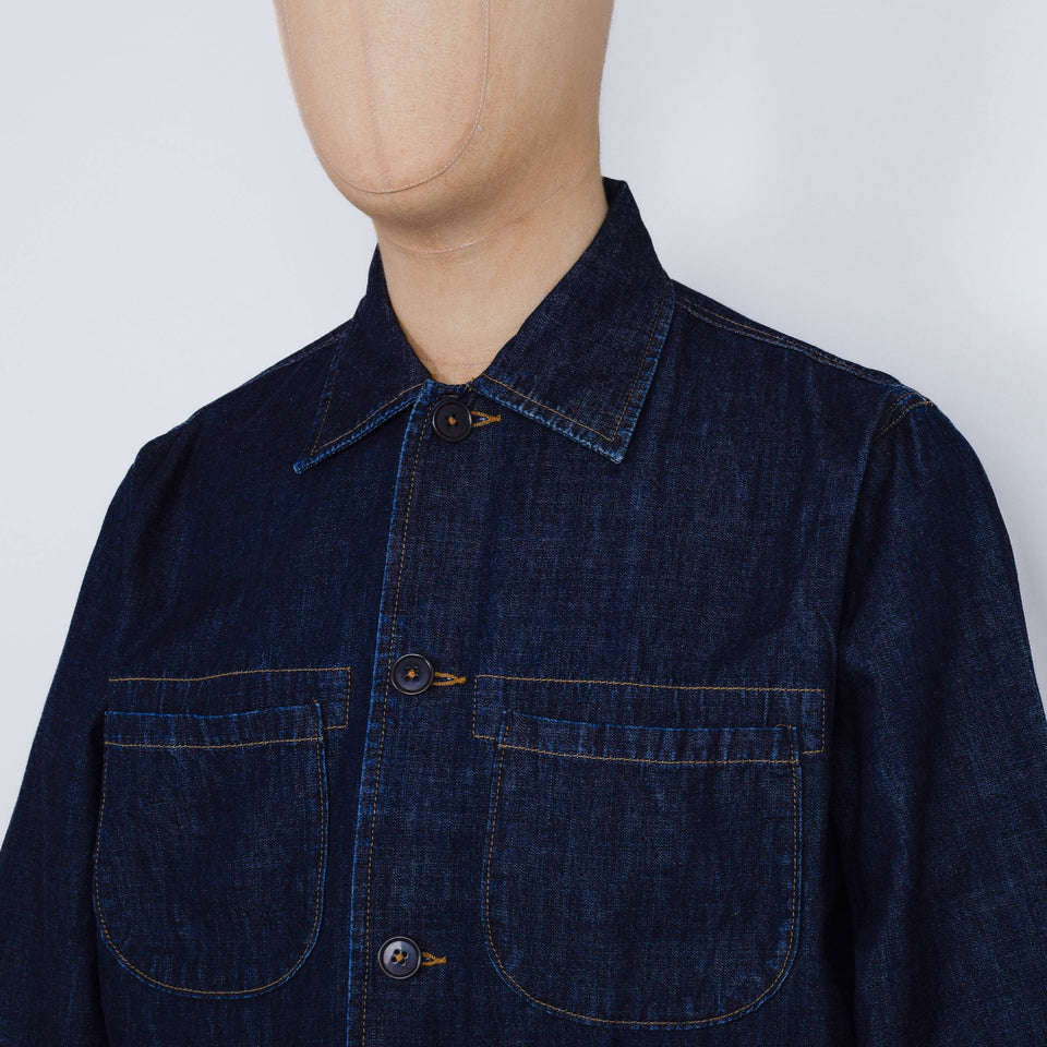 Universal Works Labour Jacket Kaihara Denim - Indigo