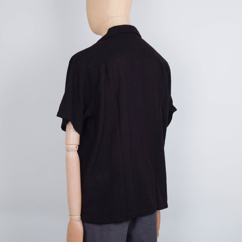 Folk Relaxed Soft Collar Shirt - Soft Black