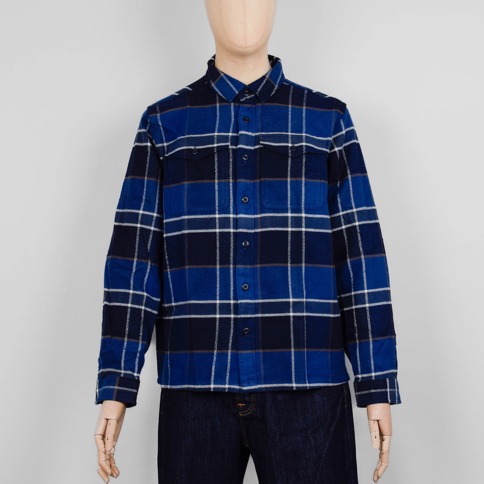 Patagonia M's L/S LW Fjord Flannel Shirt - Cycles: Sunken Blue