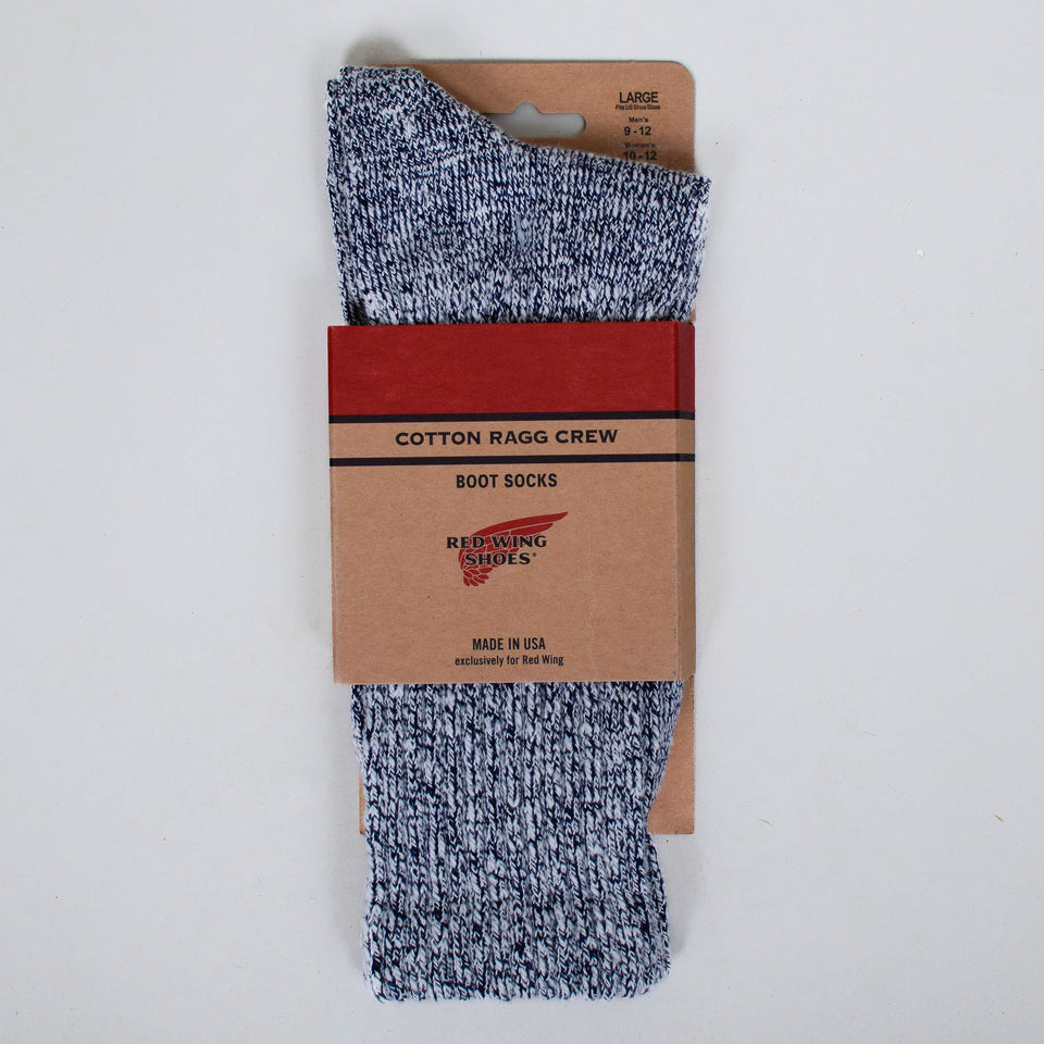 Red Wing Cotton Ragg Sock - Blue / White