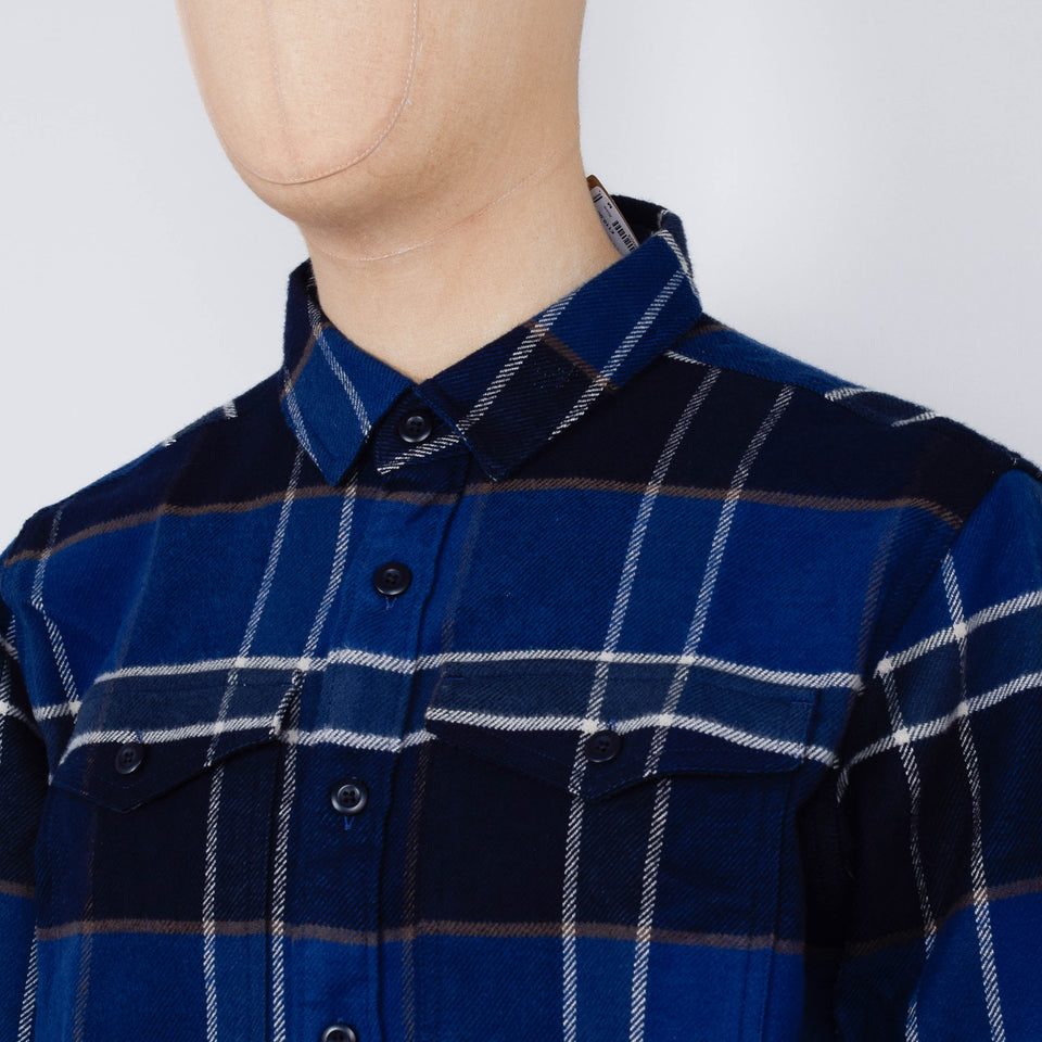 Patagonia M's L/S LW Fjord Flannel Shirt - Cycles: Sunken Blue