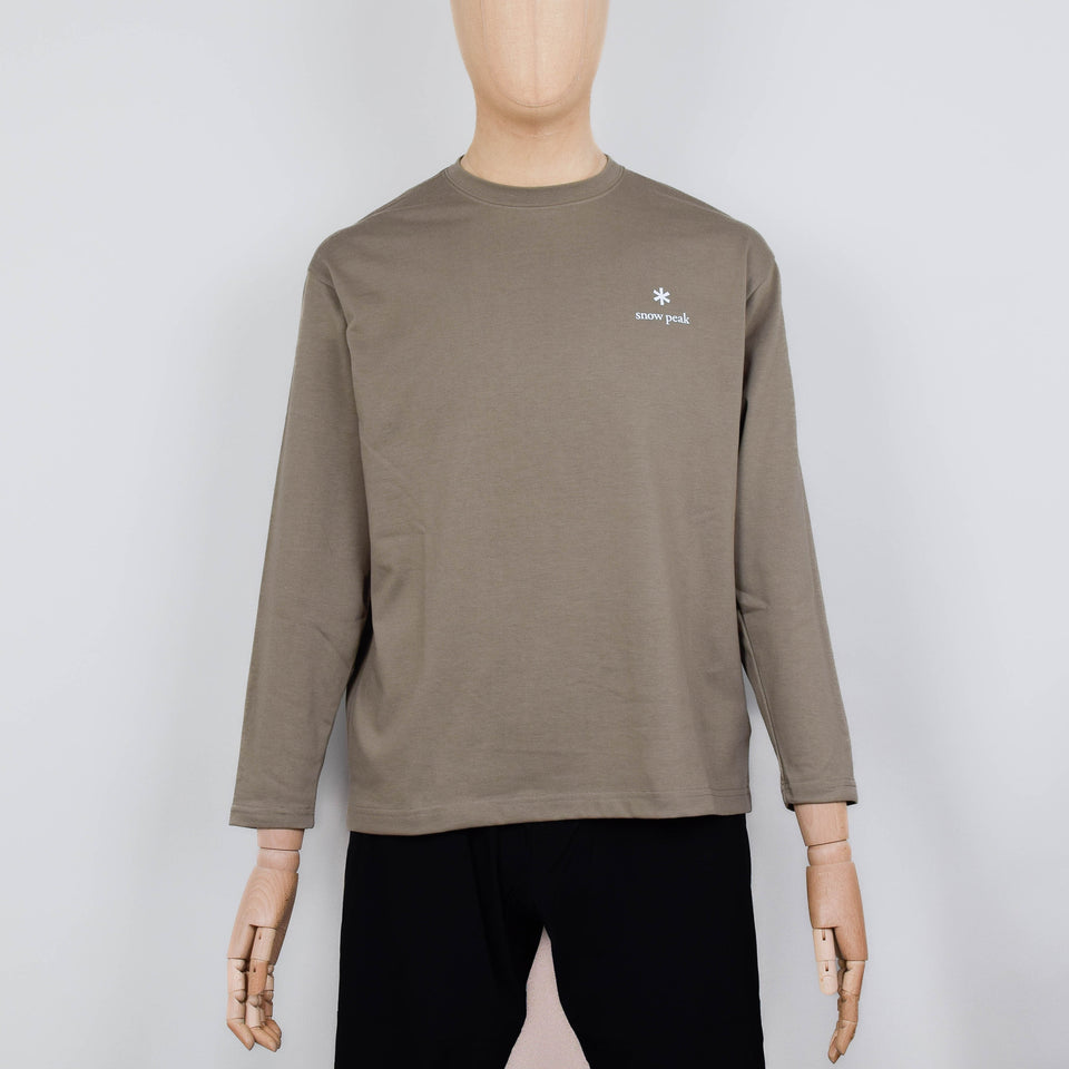 Snow Peak Standard Logo L/S T-Shirt - Olive