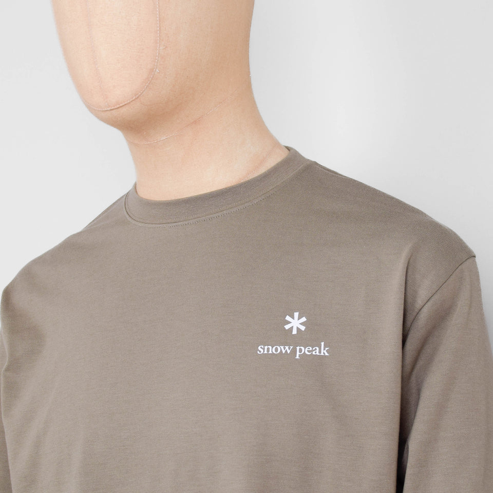 Snow Peak Standard Logo L/S T-Shirt - Olive