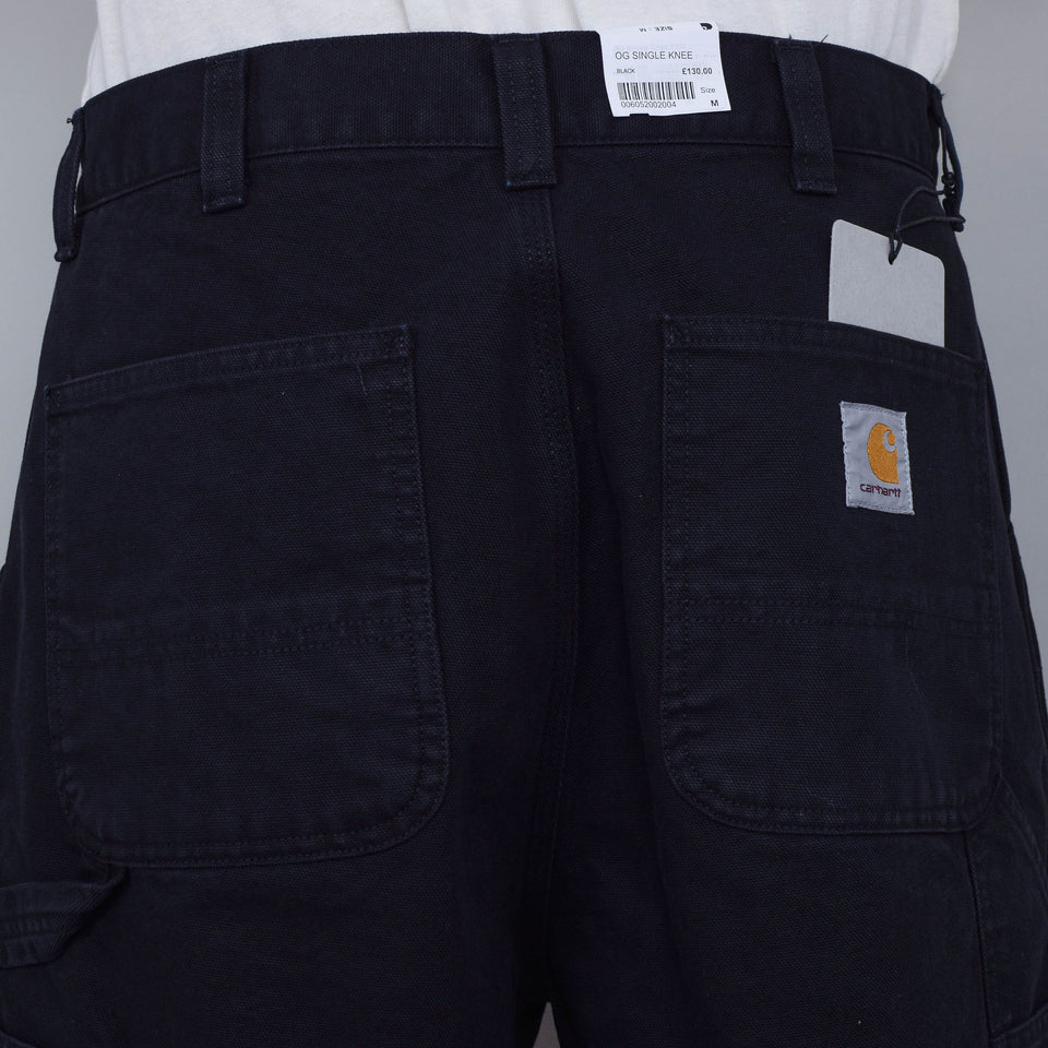 Carhartt WIP OG Single Knee Pant - Black Stone Washed