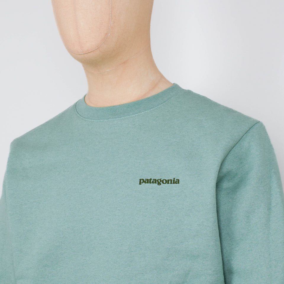 Patagonia Fitz Roy Icon Uprisal Crew Sweatshirt - Ellwood Green