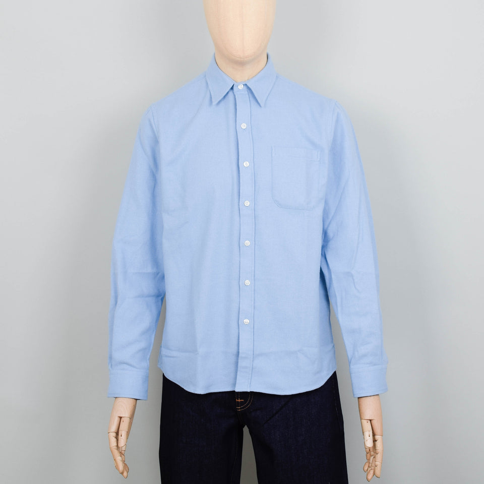 Colorful Standard Organic Flannel Shirt - Seaside Blue