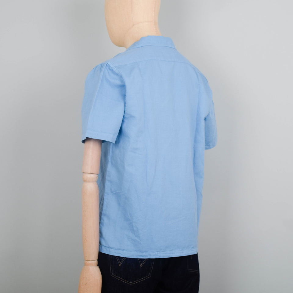 Colorful Standard Linen Short Sleeve Shirt - Seaside Blue