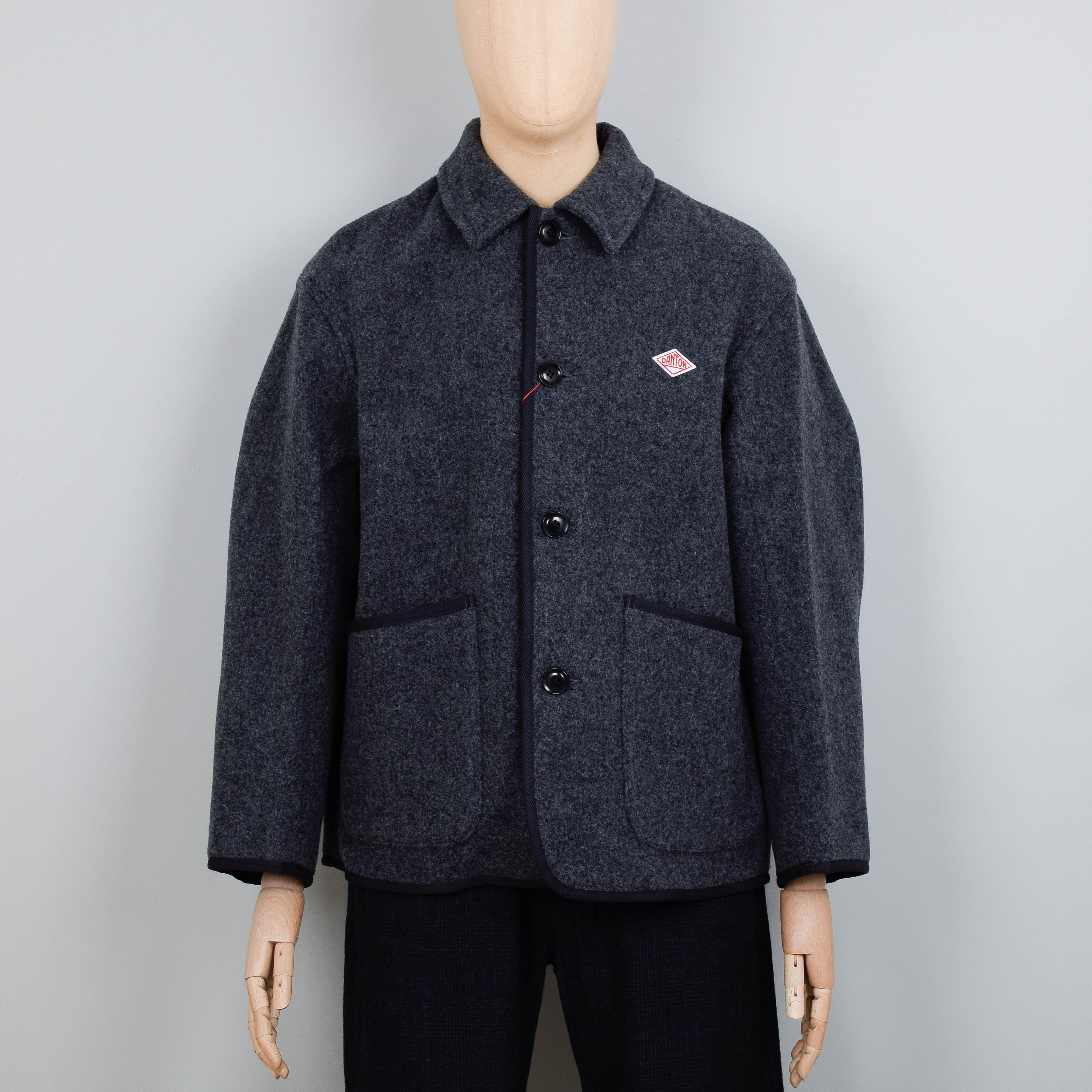 DANTON wool coat jacketウール コート 42 クーポン】【DANTON/ダントン】ウールモッサ―ロングコート #JD