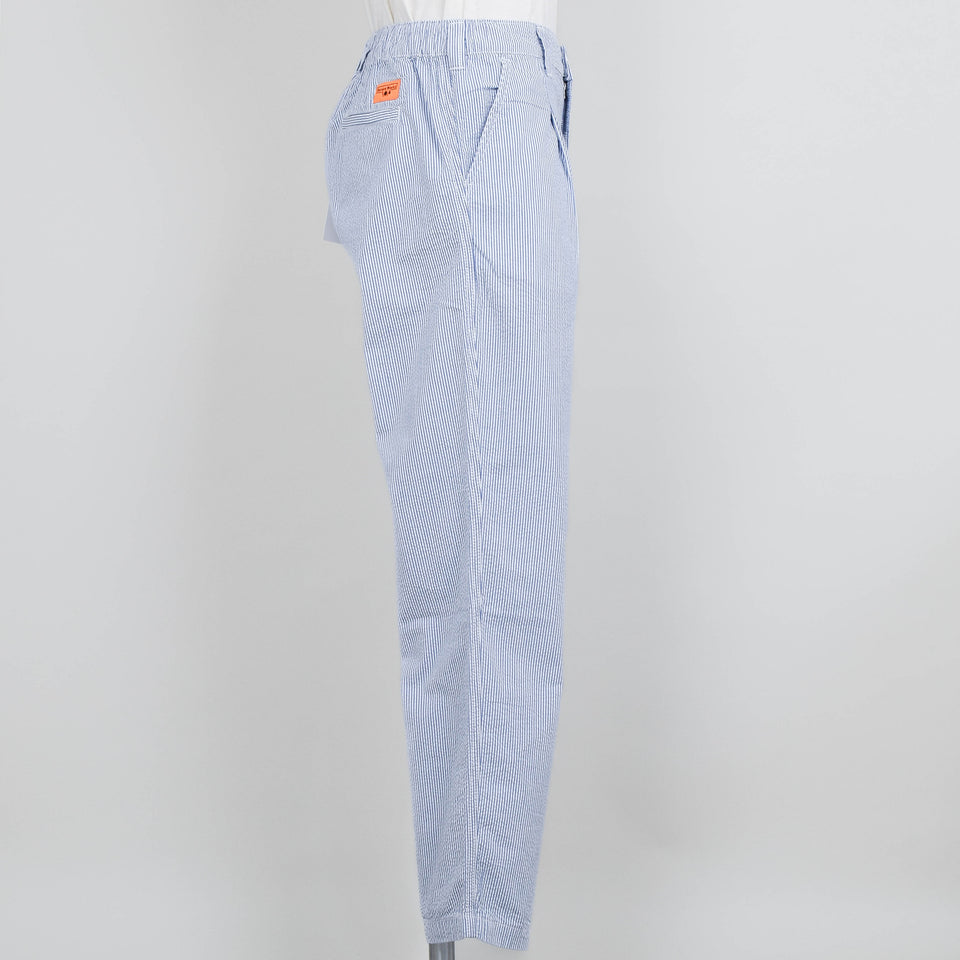 Service Works Seersucker Waiters Pants - Navy Stripe