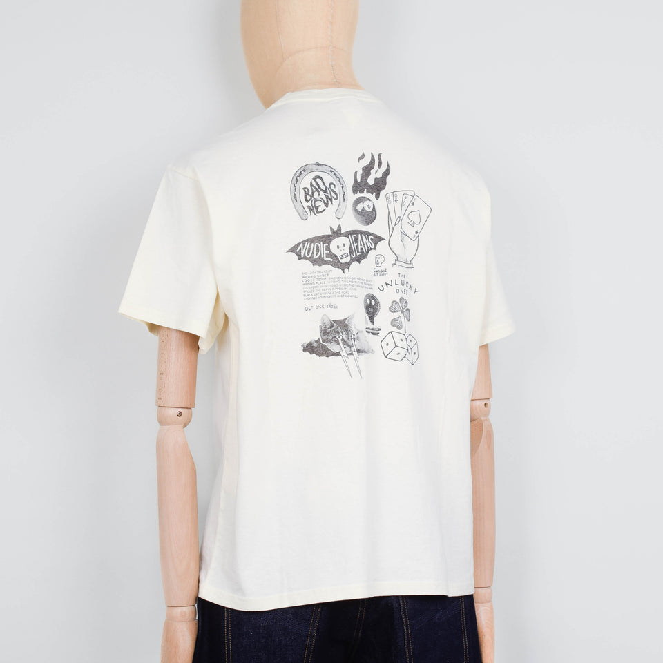 Nudie Jeans Koffe Fails T-Shirt - Ecru