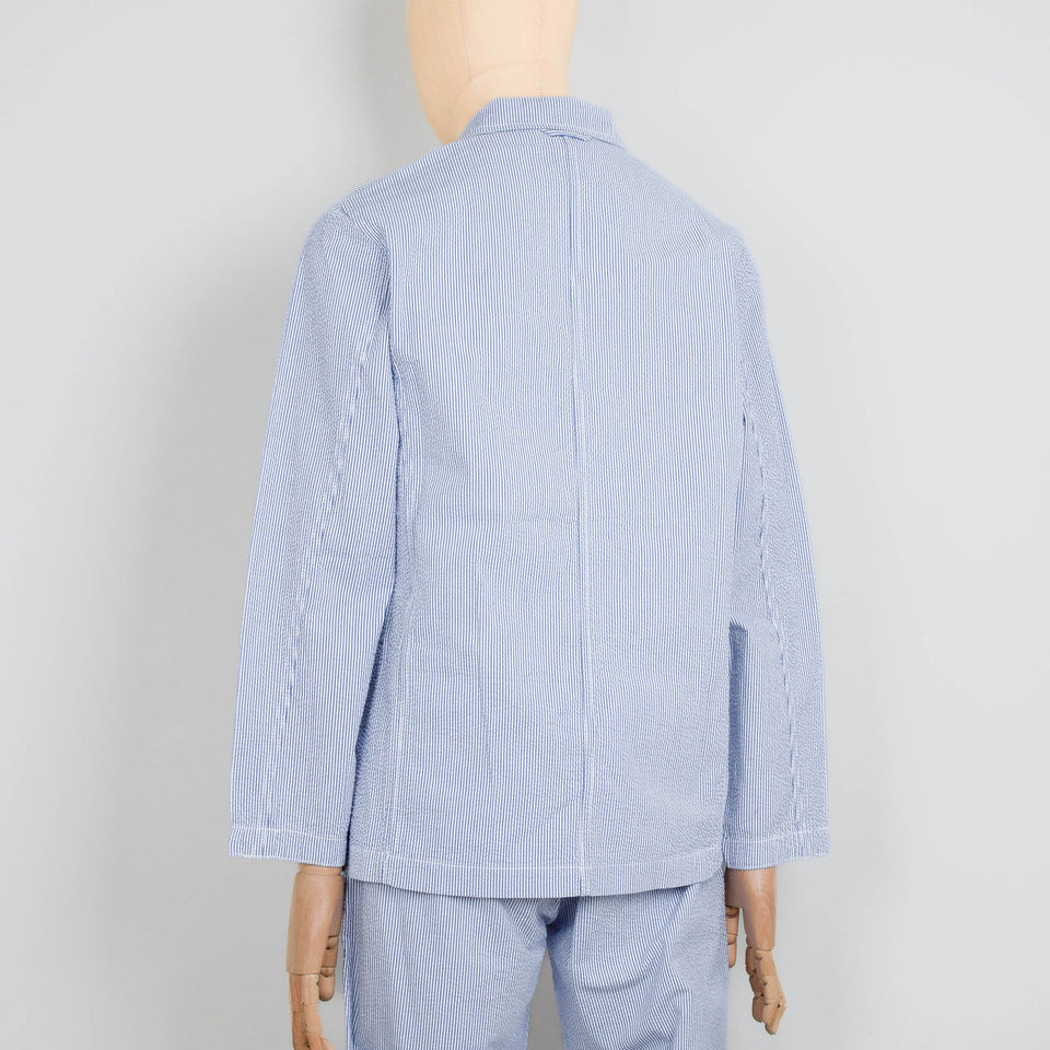 Service Works Seersucker Server Suit Jacket -Navy Stripe