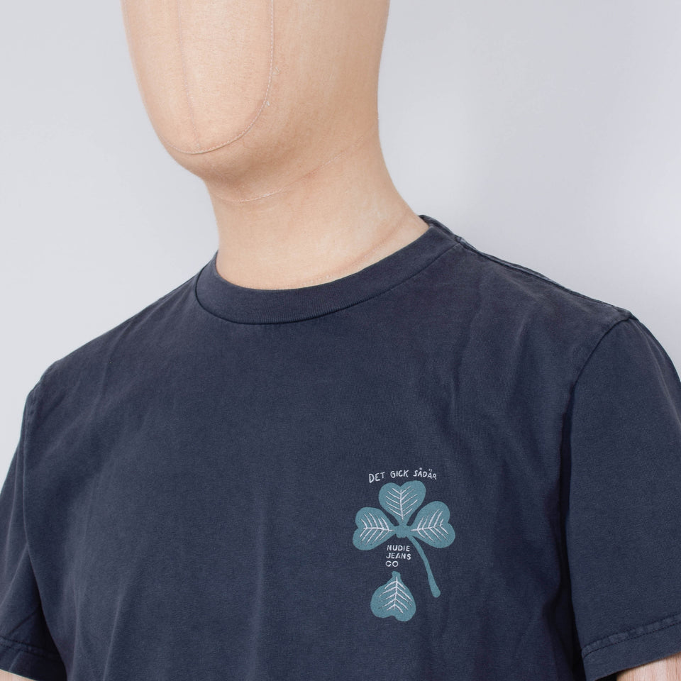 Nudie Jeans Roy Lost Leaf T-Shirt - Antracite