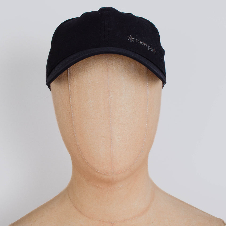 Snow Peak Light Dobby Cloth Cap - Black