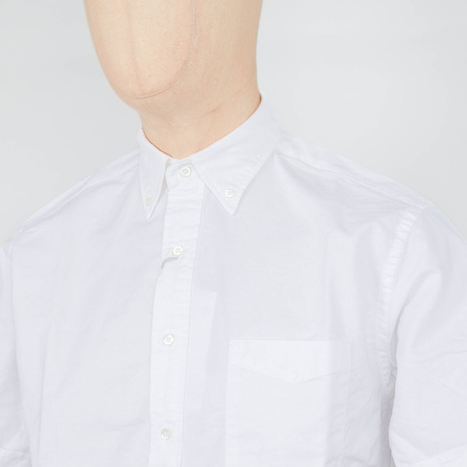 Beams Plus B.D. S/S Pullover Oxford - White