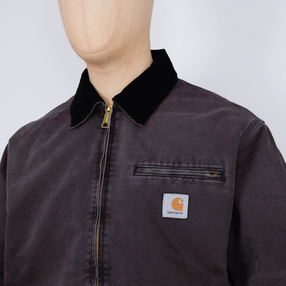 Carhartt WIP OG Detroit Jacket - Tobacco / Black Aged Canvas