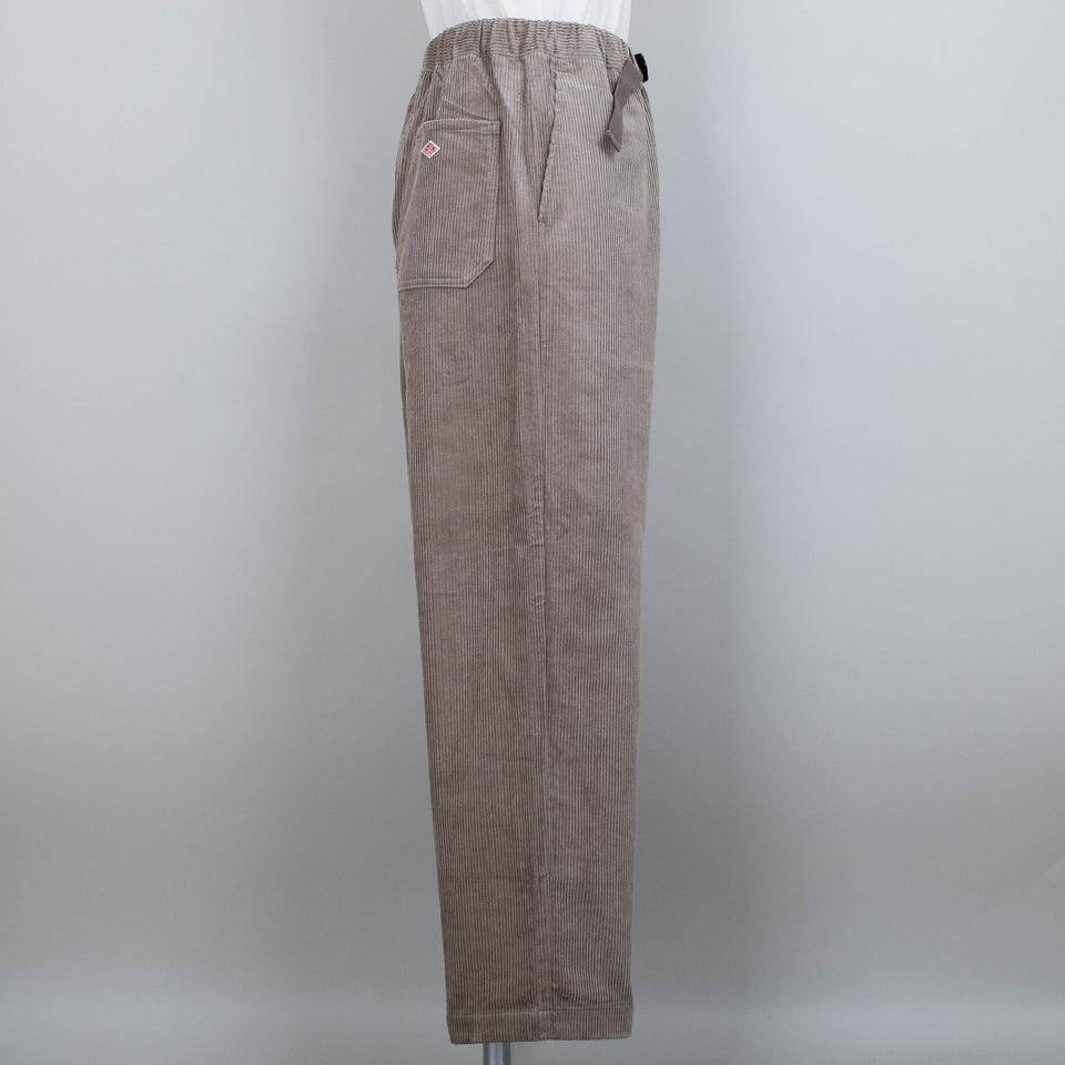 Danton Corduroy Easy Pants - Taupe Grey