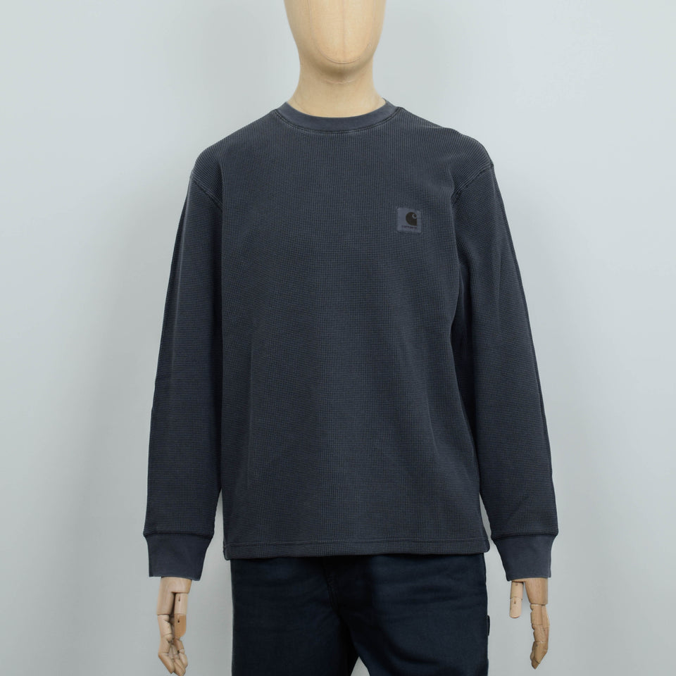 Carhartt WIP L/S Vista Waffle T-Shirt - Black