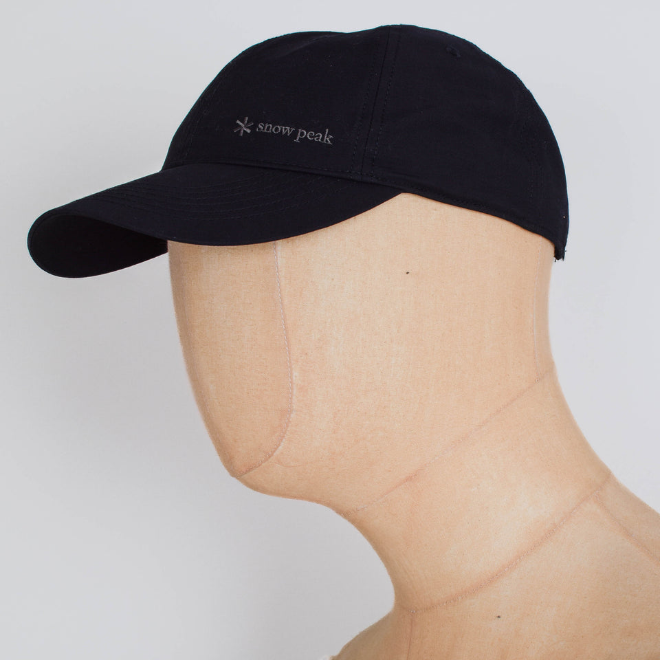 Snow Peak Light Dobby Cloth Cap - Black