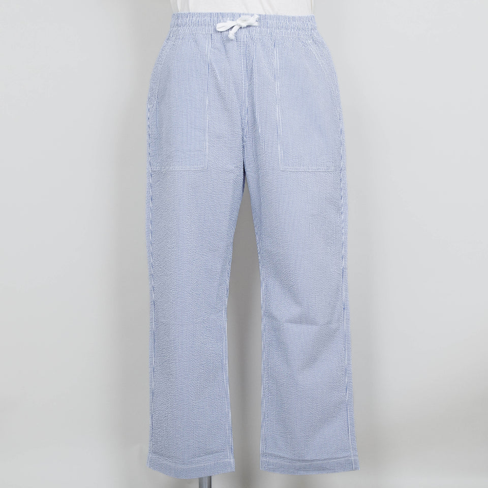 Service Works Seersucker Chef Pants - Navy Stripe