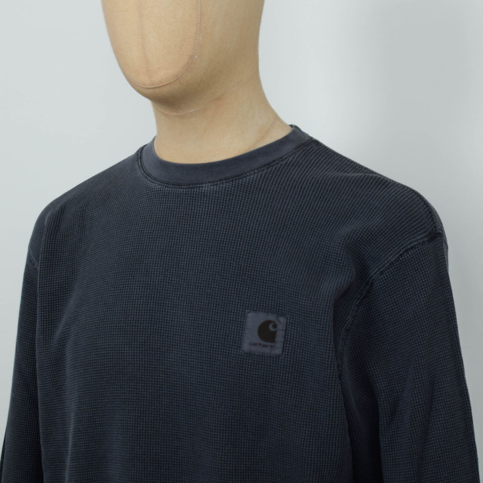 Carhartt WIP L/S Vista Waffle T-Shirt - Black