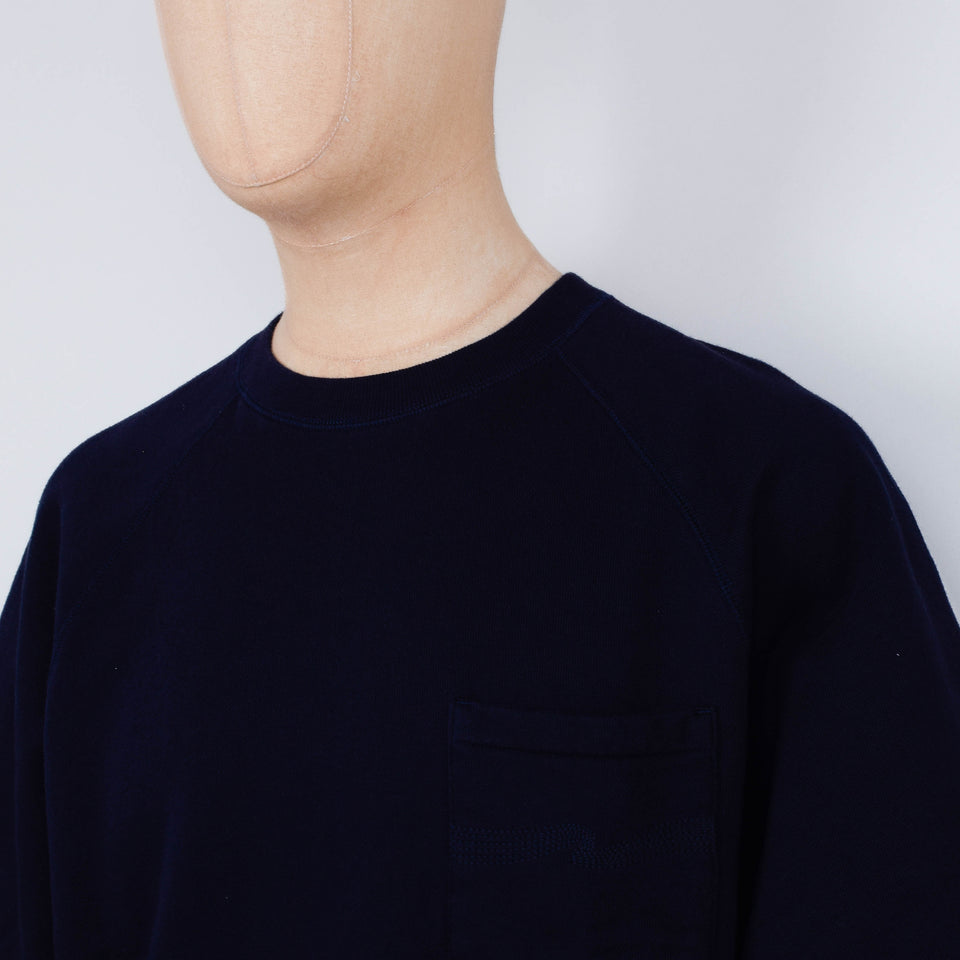 Nudie Jeans Kaj Short Sleeved Sweatshirt - Blueberry
