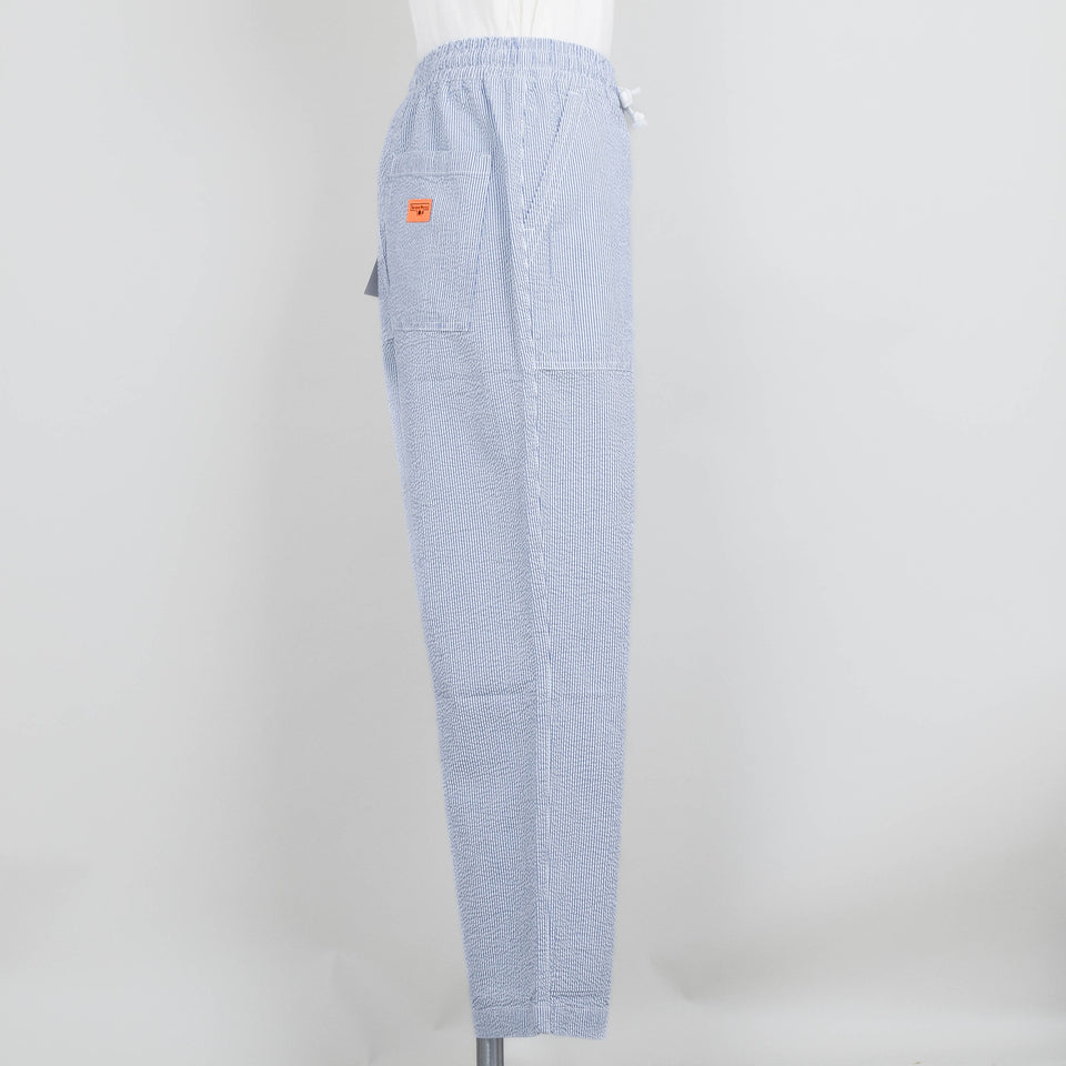 Service Works Seersucker Chef Pants - Navy Stripe