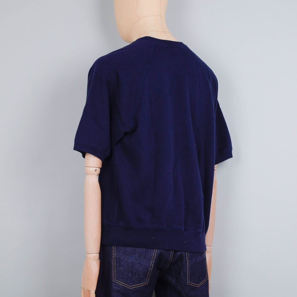 Nudie Jeans Kaj Short Sleeved Sweatshirt - Blueberry