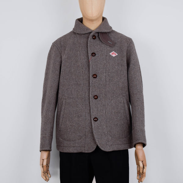 Danton Round Collar Wool Jacket A0032 - Heather Beige – Liquor Store