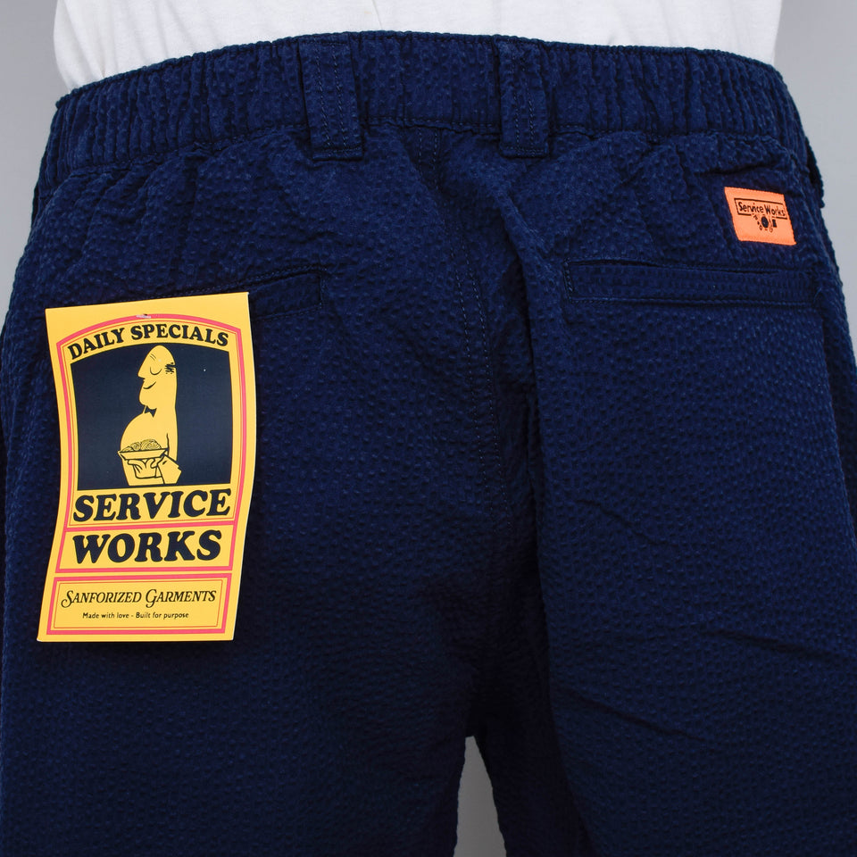 Service Works Seersucker Waiters Pants - Dark Navy