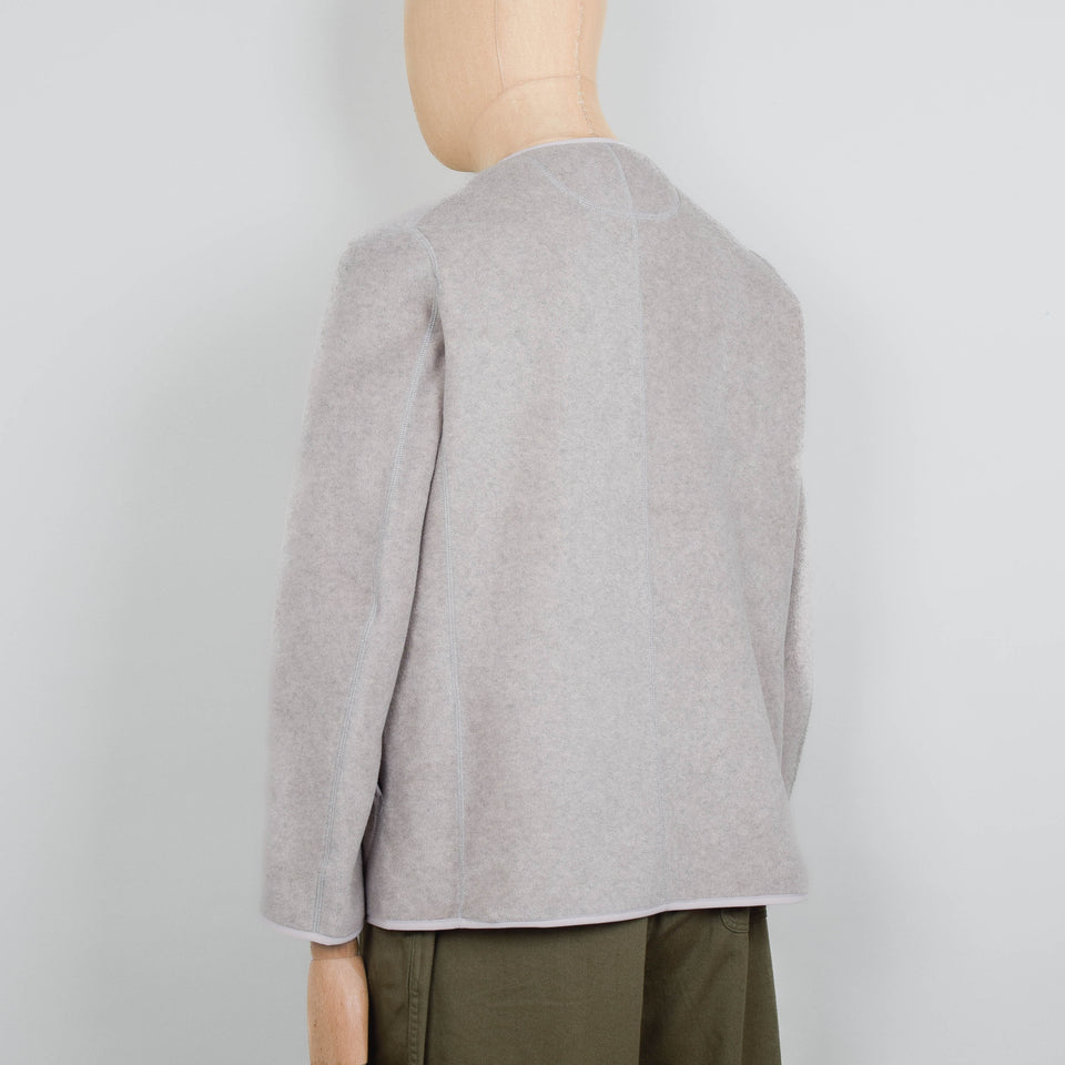 Danton Fleece Collarless Jacket - Marble