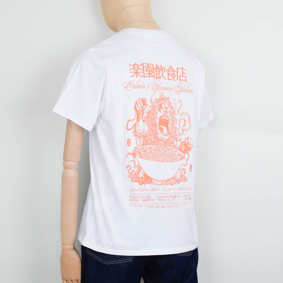 Edwin Ramen Palace Tee - White