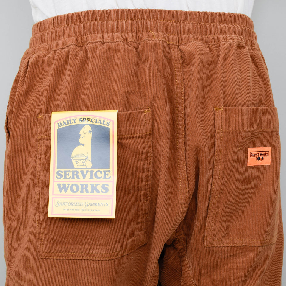 Service Works Classic Corduroy Chef Pants - Pecan