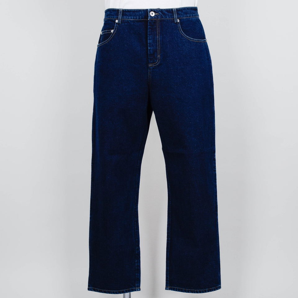 Folk Barrel Leg Jean - Deep Denim