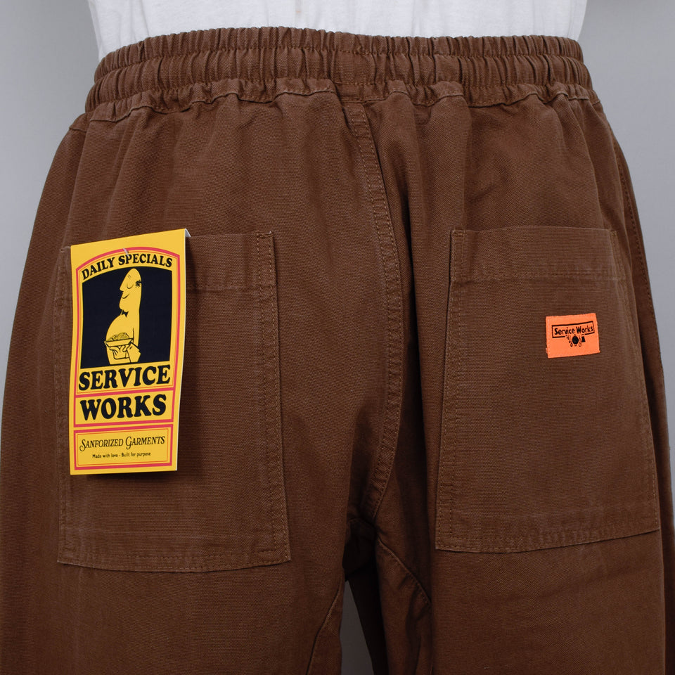 Service Works Classic Canvas Chef Pants - Bark