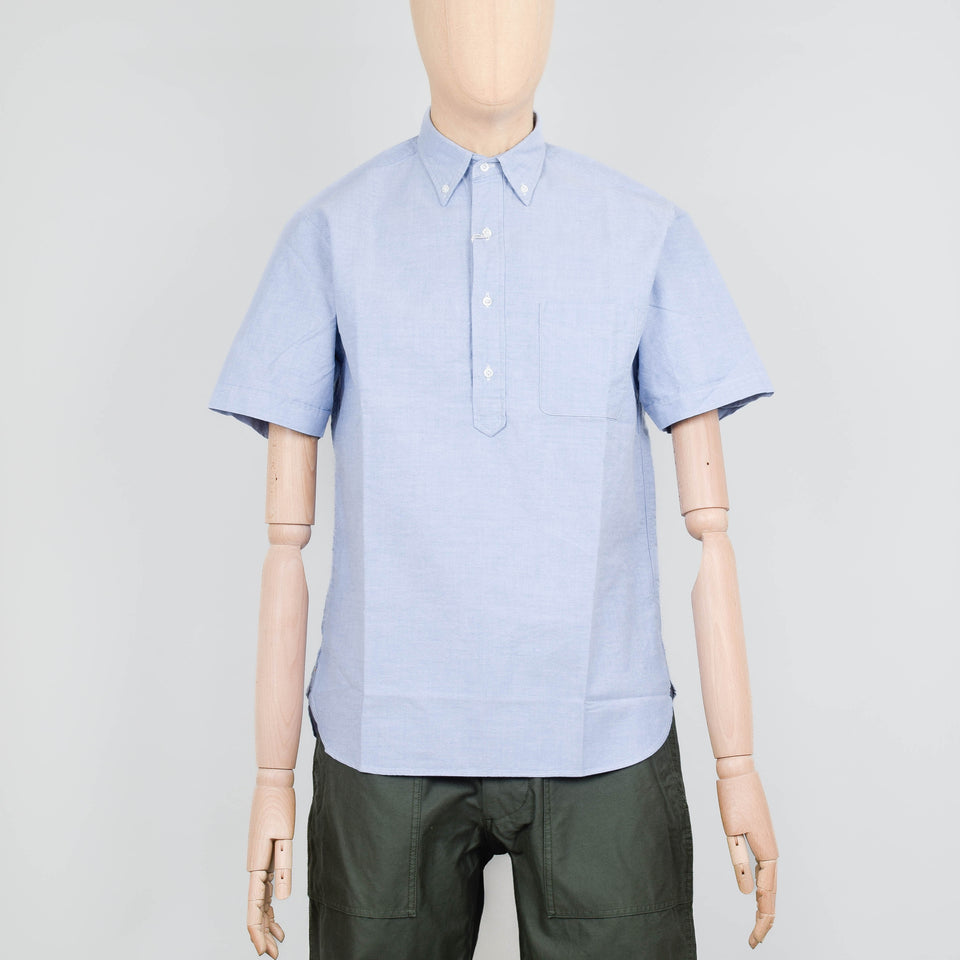 Beams Plus B.D. S/S Pullover Oxford - Sax