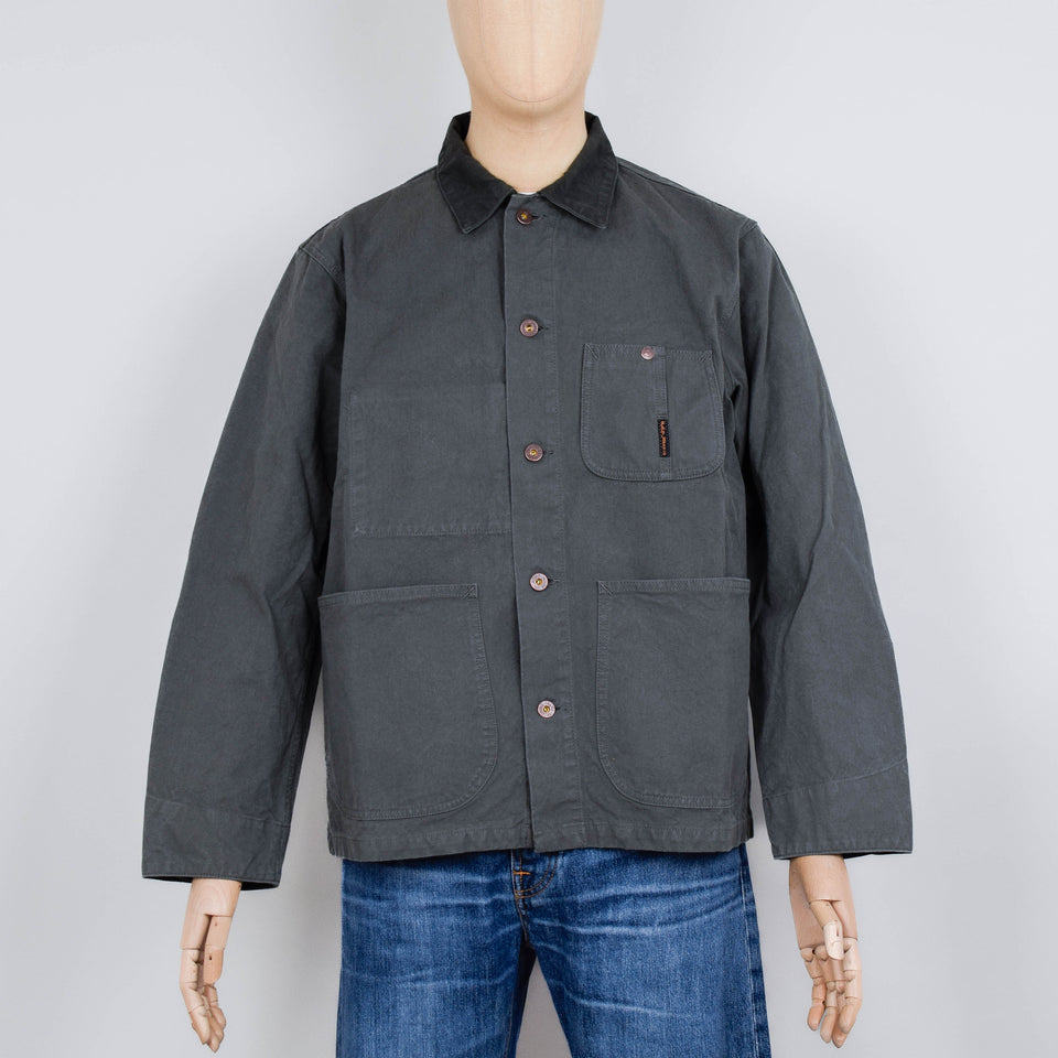 Nudie Jeans Howie Duck Canvas Chore Jacket - Green