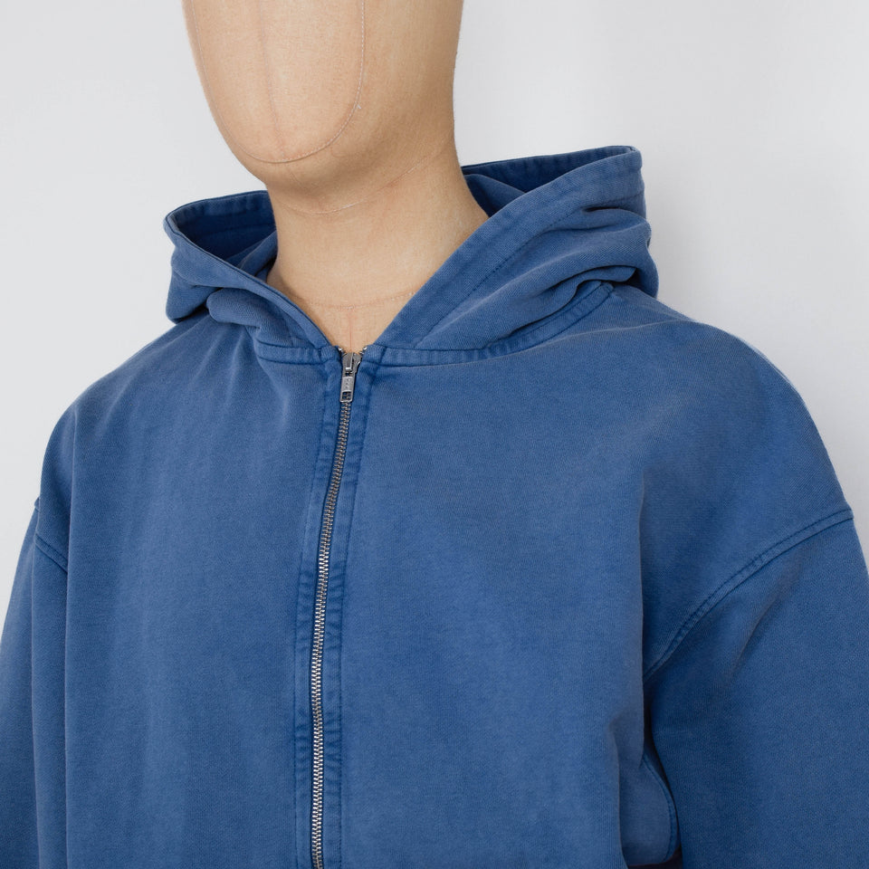 Colorful Standard Organic Oversized Zip Hood - Faded Indigo