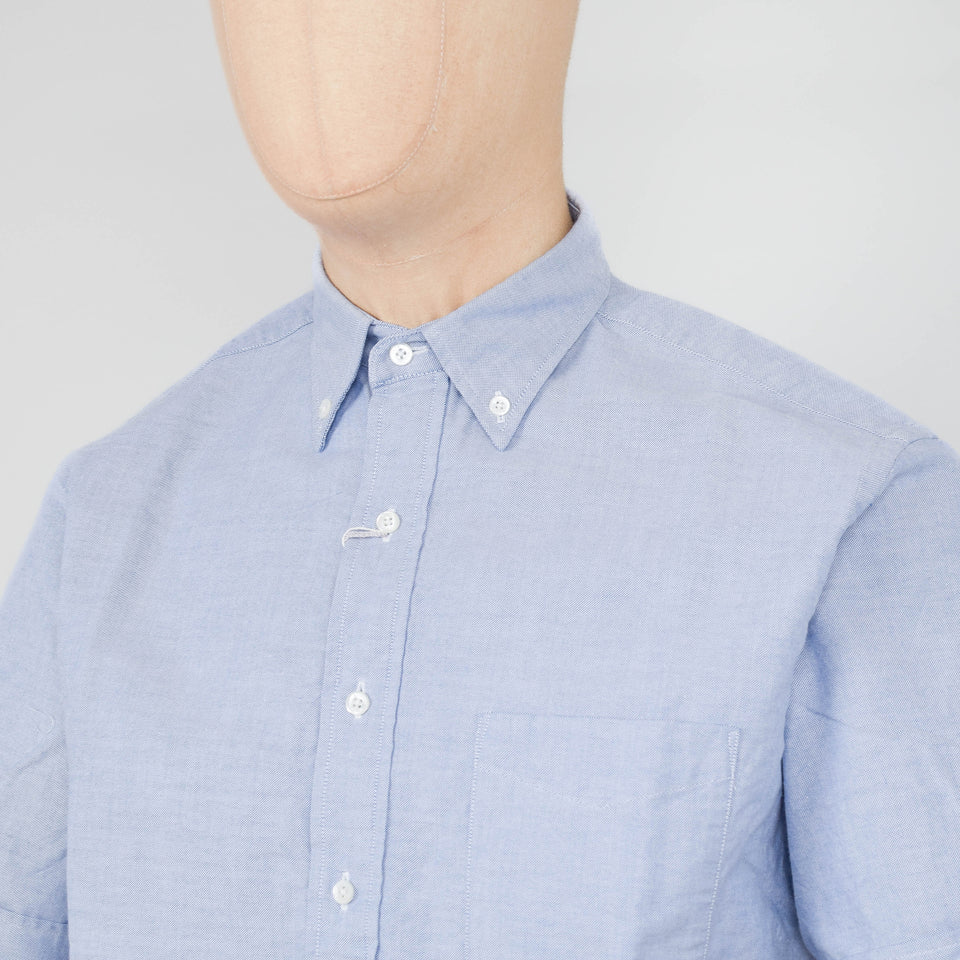 Beams Plus B.D. S/S Pullover Oxford - Sax