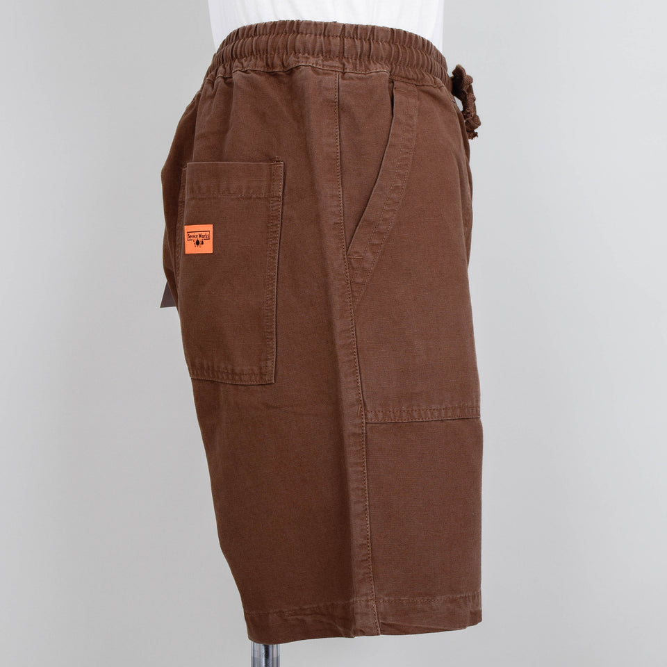 Service Works Classic Canvas Chef Shorts - Bark