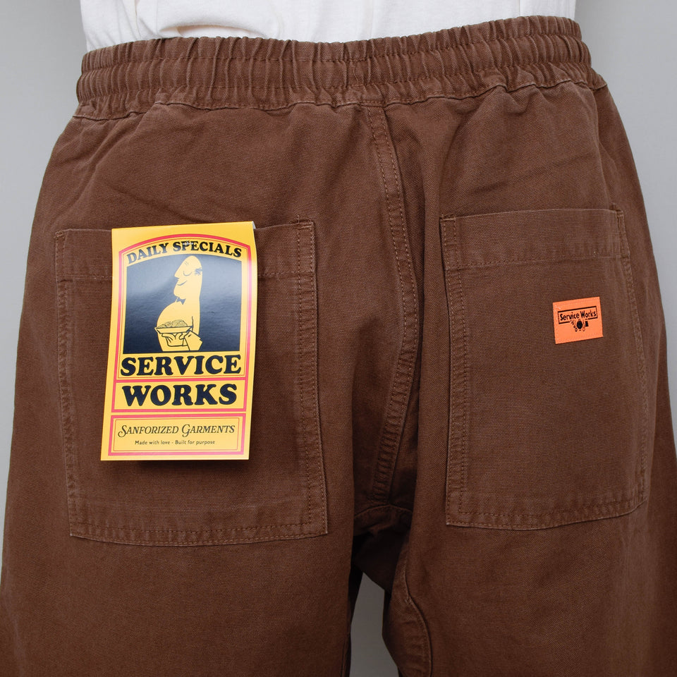 Service Works Classic Canvas Chef Shorts - Bark