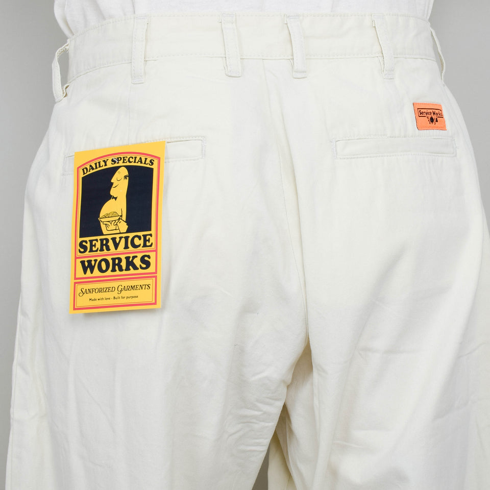 Service Works Twill Part Timer Pant - Off White